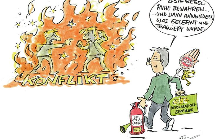 Cool bleiben, wenn“s brenzlig wird